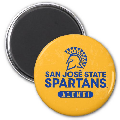 San Jose State Spartans Distressed Magnet