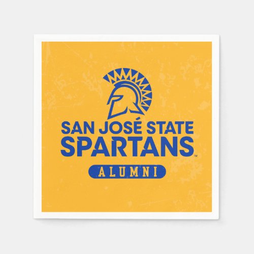 San Jose State Spartans Distressed Napkins