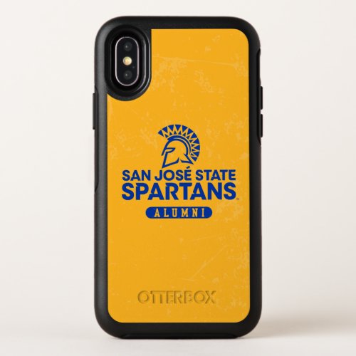 San Jose State Spartans Distressed OtterBox Symmetry iPhone XS Case