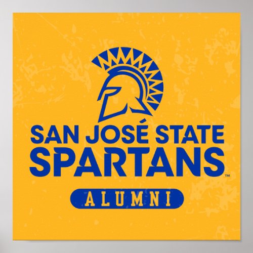 San Jose State Spartans Distressed Poster