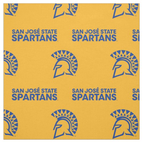San Jose State Spartans Gold Pattern Fabric