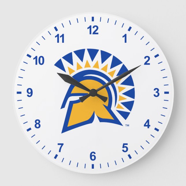 San Jose State Spartans Large Clock (Front)