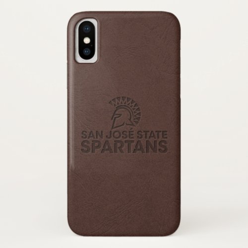 San Jose State Spartans Leather iPhone X Case