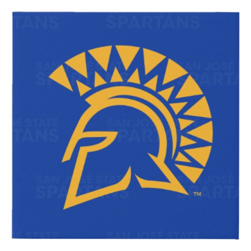 San Jose State Spartans Logo Watermark Faux Canvas Print