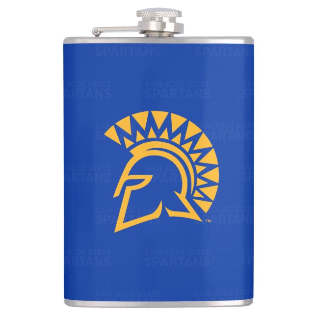 San Jose State Spartans Logo Watermark Flask (Front)