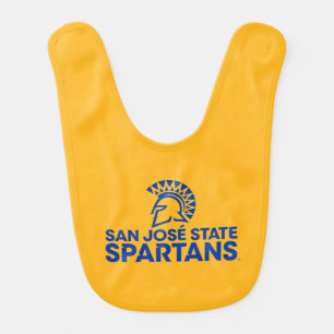 San Jose State Spartans Logo Wordmark Baby Bib