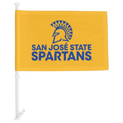San Jose State Spartans Logo Wordmark Car Flag