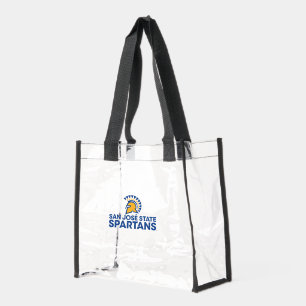 San Jose State Spartans Logo Wordmark Clear Tote Bag
