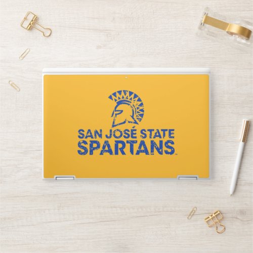 San Jose State Spartans Logo Wordmark Distressed HP Laptop Skin