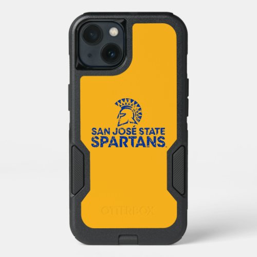 San Jose State Spartans Logo Wordmark Distressed iPhone 13 Case