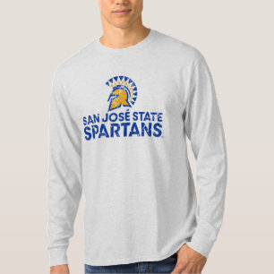 San Jose State Spartans Logo Wordmark Distressed T-Shirt