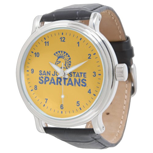 San Jose State Spartans Logo Wordmark Distressed Watch