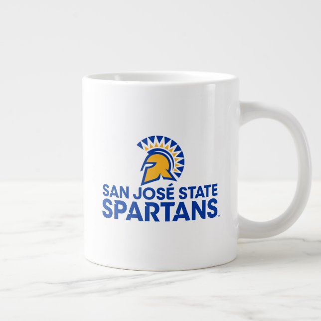 San Jose State Spartans Logo Wordmark Giant Coffee Mug (Right)