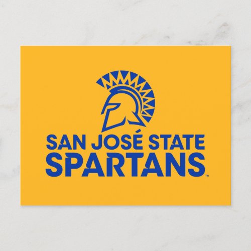 San Jose State Spartans Logo Wordmark Invitation Postcard