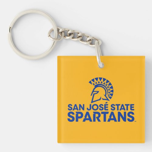 San Jose State Spartans Logo Wordmark Keychain