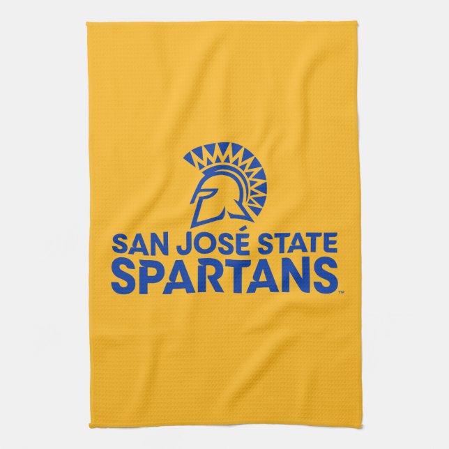 San Jose State Spartans Logo Wordmark Kitchen Towel (Vertical)