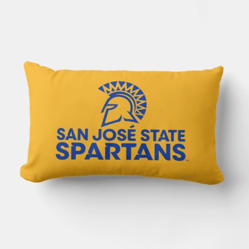 San Jose State Spartans Logo Wordmark Lumbar Pillow