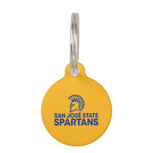 San Jose State Spartans Logo Wordmark Pet ID Tag
