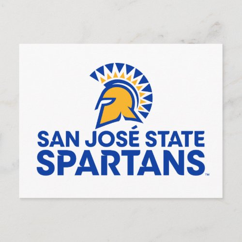 San Jose State Spartans Logo Wordmark Postcard