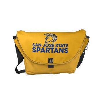 San Jose State Spartans Logo Wordmark Small Messenger Bag by sjsuspartans at Zazzle