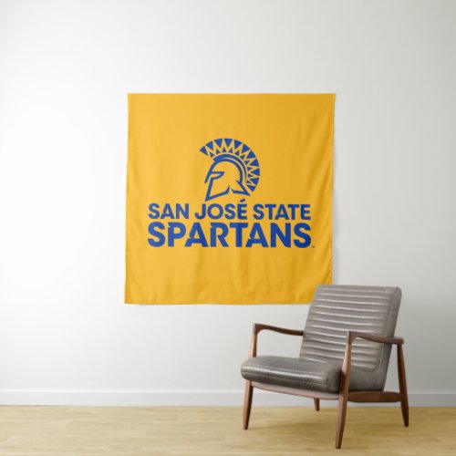 San Jose State Spartans Logo Wordmark Tapestry