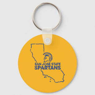 San Jose State Spartans Love Keychain