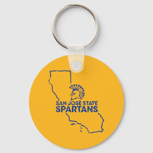 San Jose State Spartans Love Keychain