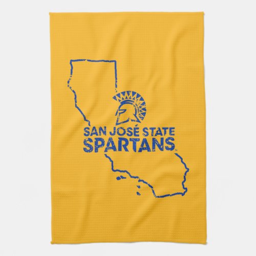 San Jose State Spartans Love Kitchen Towel