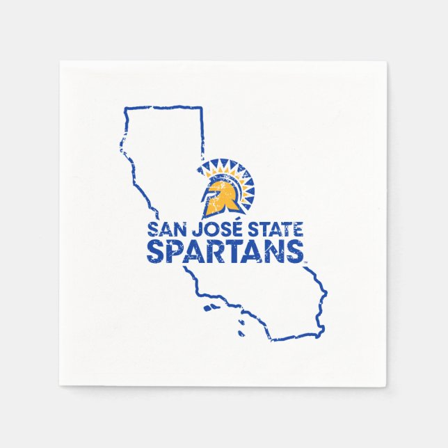 San Jose State Spartans Love Napkins (Front)