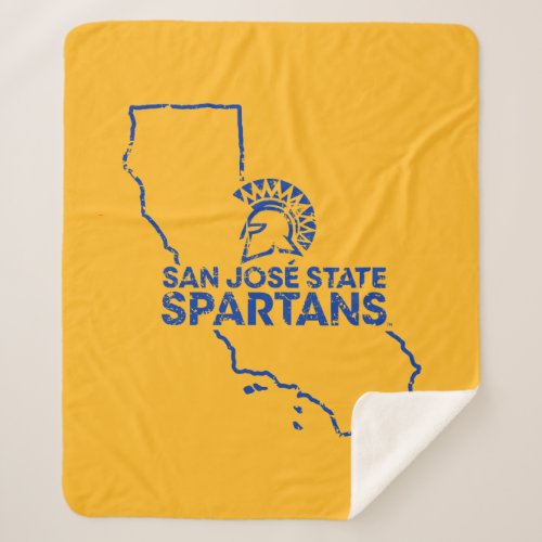 San Jose State Spartans Love Sherpa Blanket
