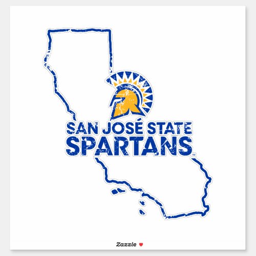 San Jose State Spartans Love Sticker