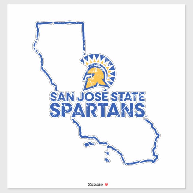 San Jose State Spartans Love Sticker (Sheet)