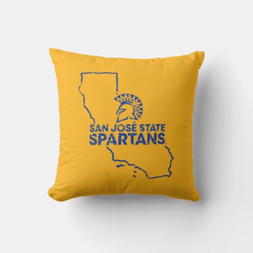 San Jose State Spartans Love Throw Pillow