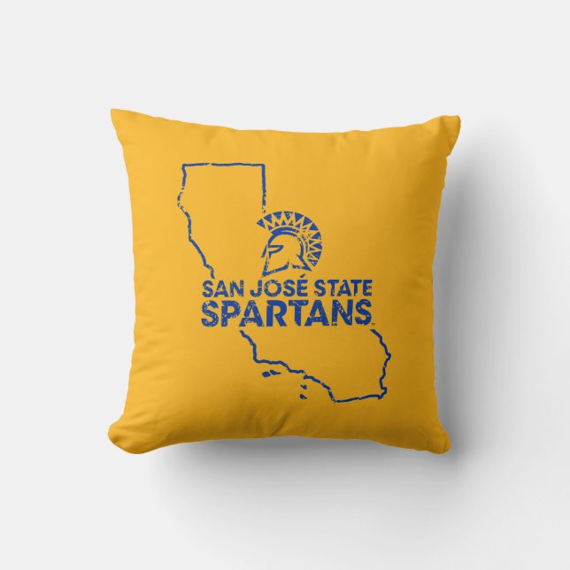 San Jose State Spartans Love Throw Pillow (Front)