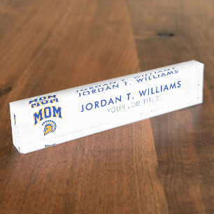 San Jose State Spartans Mom Desk Name Plate