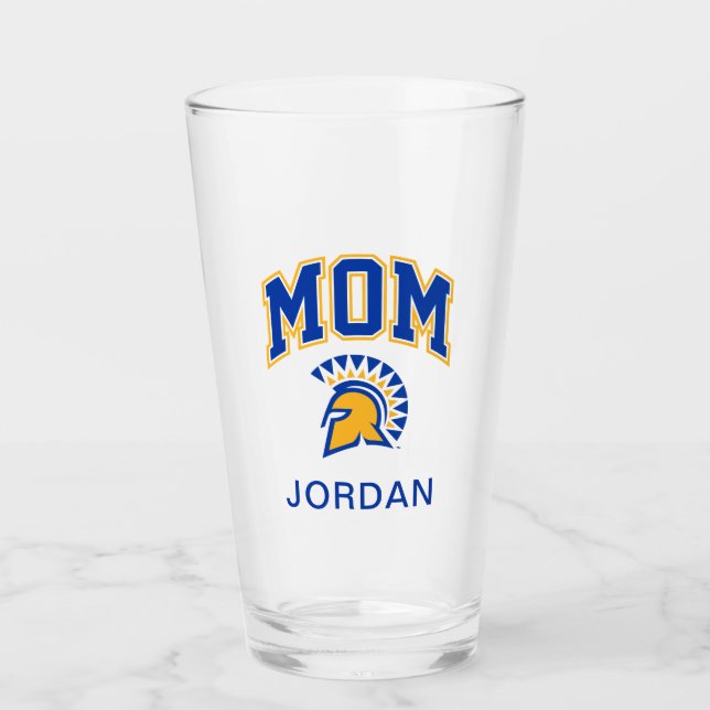 San Jose State Spartans Mom Glass (Front)