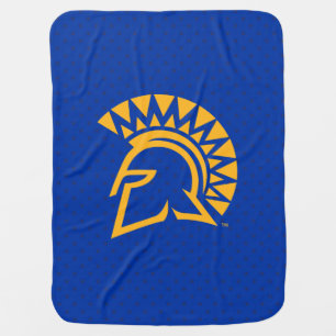 San Jose State Spartans Polka Dot Pattern Baby Blanket