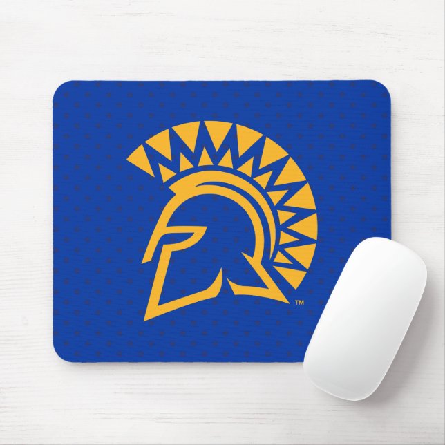 San Jose State Spartans Polka Dot Pattern Mouse Pad (With Mouse)