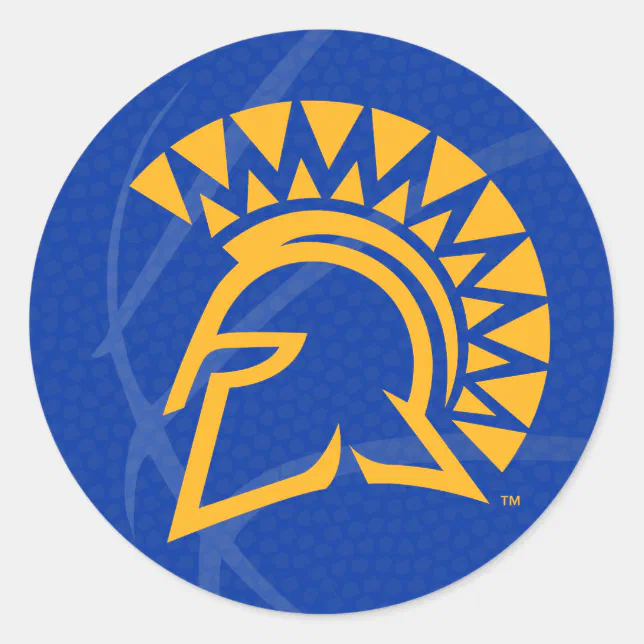 San Jose State Spartans State Basketball Classic Round Sticker Zazzle