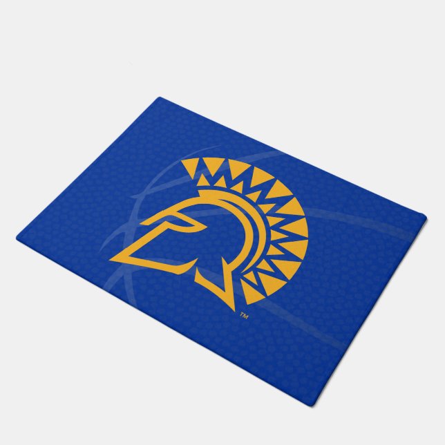 San Jose State Spartans State Basketball Doormat (Angled)