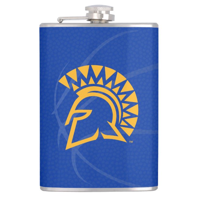 San Jose State Spartans State Basketball Flask (Front)