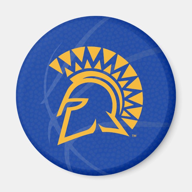 San Jose State Spartans State Basketball Magnet (Front)