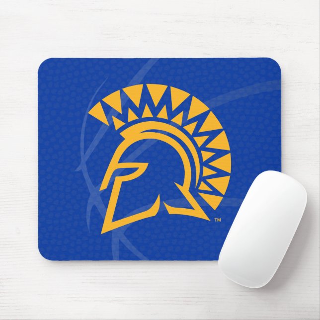 San Jose State Spartans State Basketball Mouse Pad (With Mouse)