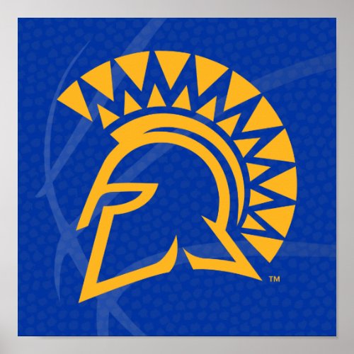 San Jose State Spartans State Basketball Poster