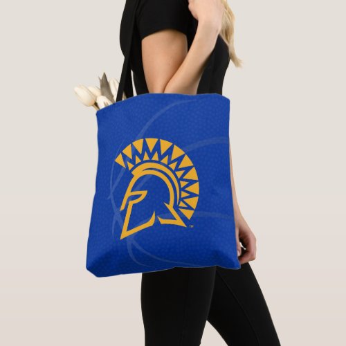 San Jose State Spartans State Basketball Tote Bag