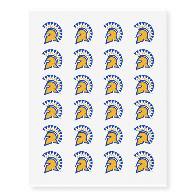 San Jose State Spartans Temporary Tattoos (Front)