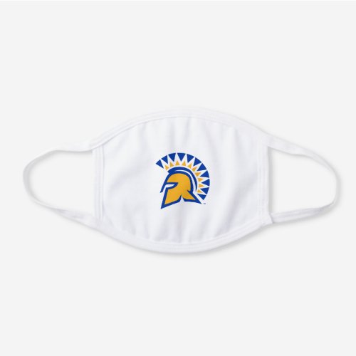 San Jose State Spartans White Cotton Face Mask