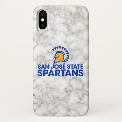 San Jose State Spartans White Marble iPhone X Case
