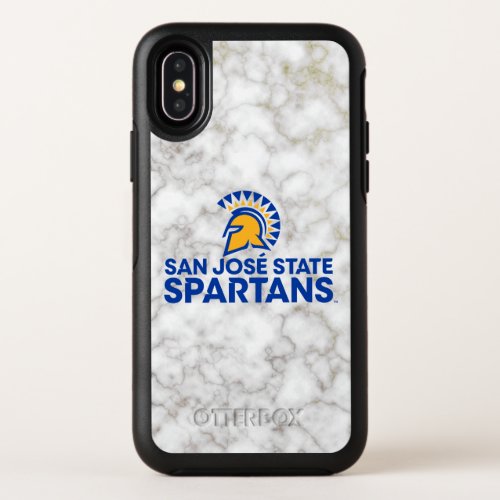San Jose State Spartans White Marble OtterBox Symmetry iPhone X Case