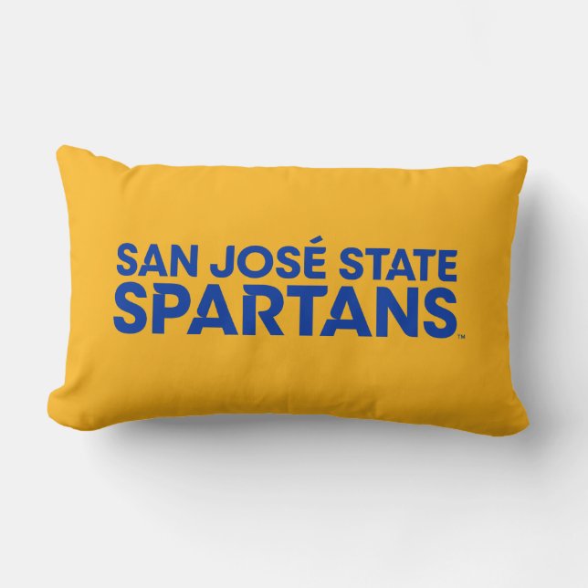 San Jose State Spartans Wordmark Lumbar Pillow (Front)